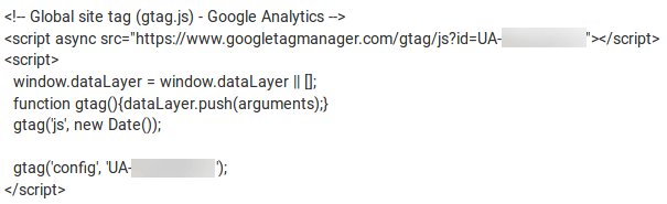 Код Google Analytics