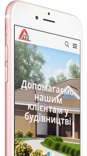 Мобільна версія 1 сайту EURODACH
